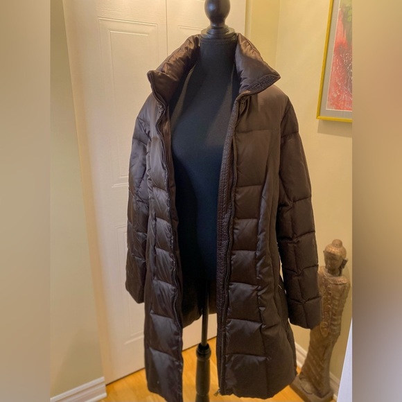 NWOT 🤎  Marc NewYork down filled long puffer coat in a dark plum colored - Picture 4 of 12